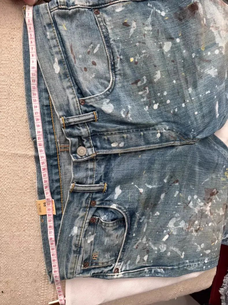 RRL Ralph Lauren RRL Ralph Lauren Slim Fit Spray Paint Slimming Jeans Size US 40 / EU 56 - 8 Thumbnail
