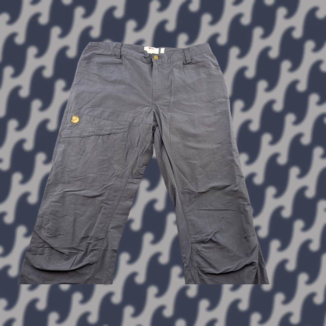 Vintage Fjallraven Womens Outdoor Pants Gray Hiking 35x30 Trousers - Cargo Style, Casual Travel, 35 Waist, 30 Inseam, Regular, Womens, Gray Size 24" / US 00 / IT 34 - 1 Thumbnail