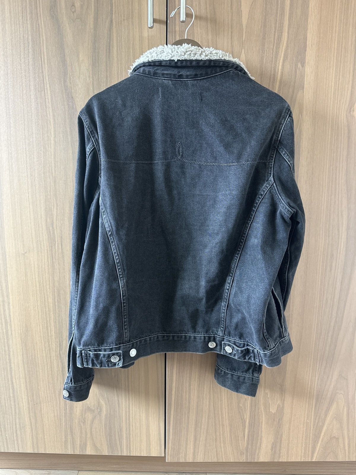 Iro Iro Black Denim shearling jacket Size US S / EU 44-46 / 1 - 1 Thumbnail