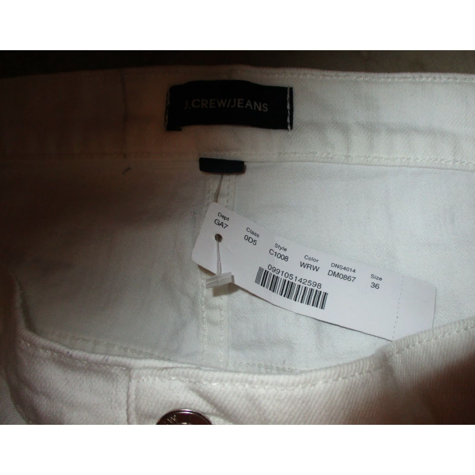 J.Crew J.CREW White Slim Broken-In Boyfriend Denim Jeans Women's 42W 29L NWT Modern Slimming 5-Pocket Design Size 42 Waist High Rise Womens Jeans Size 28" / US 6 / IT 42 - 5 Thumbnail