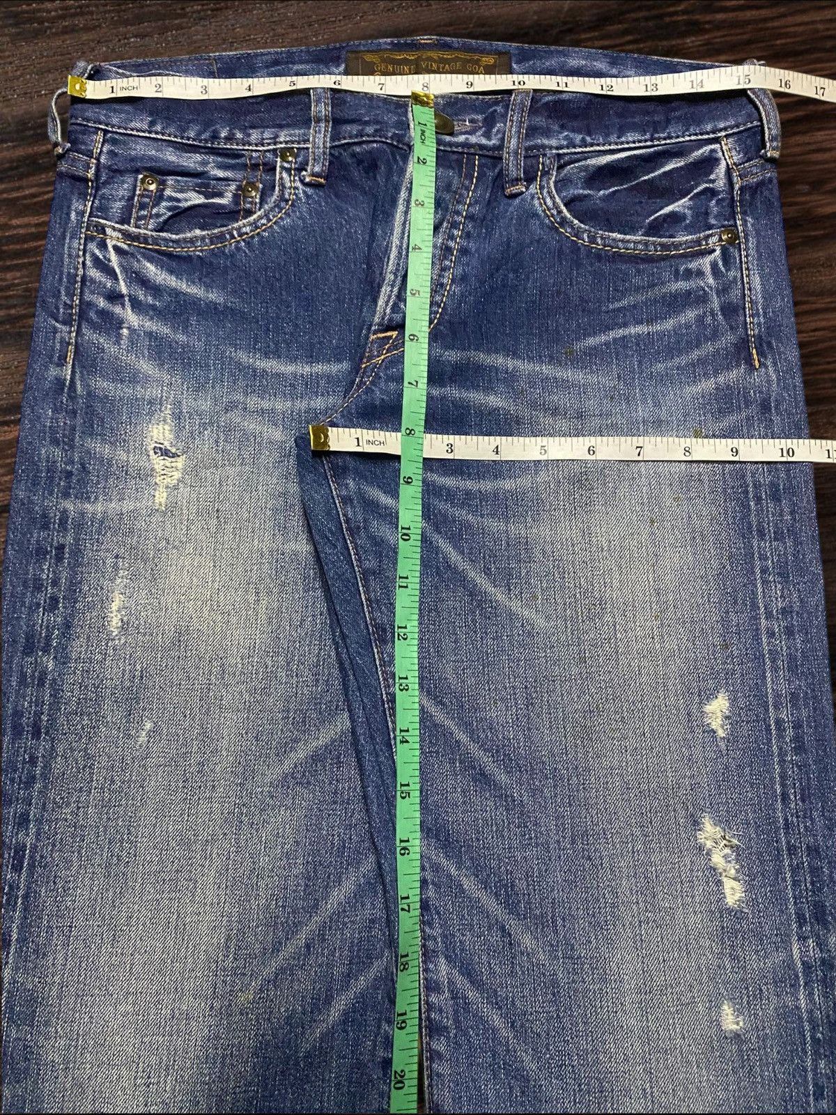 GOA Goa Selvedge Denim Distressed Jeans Size US 30 / EU 46 - 20 Thumbnail
