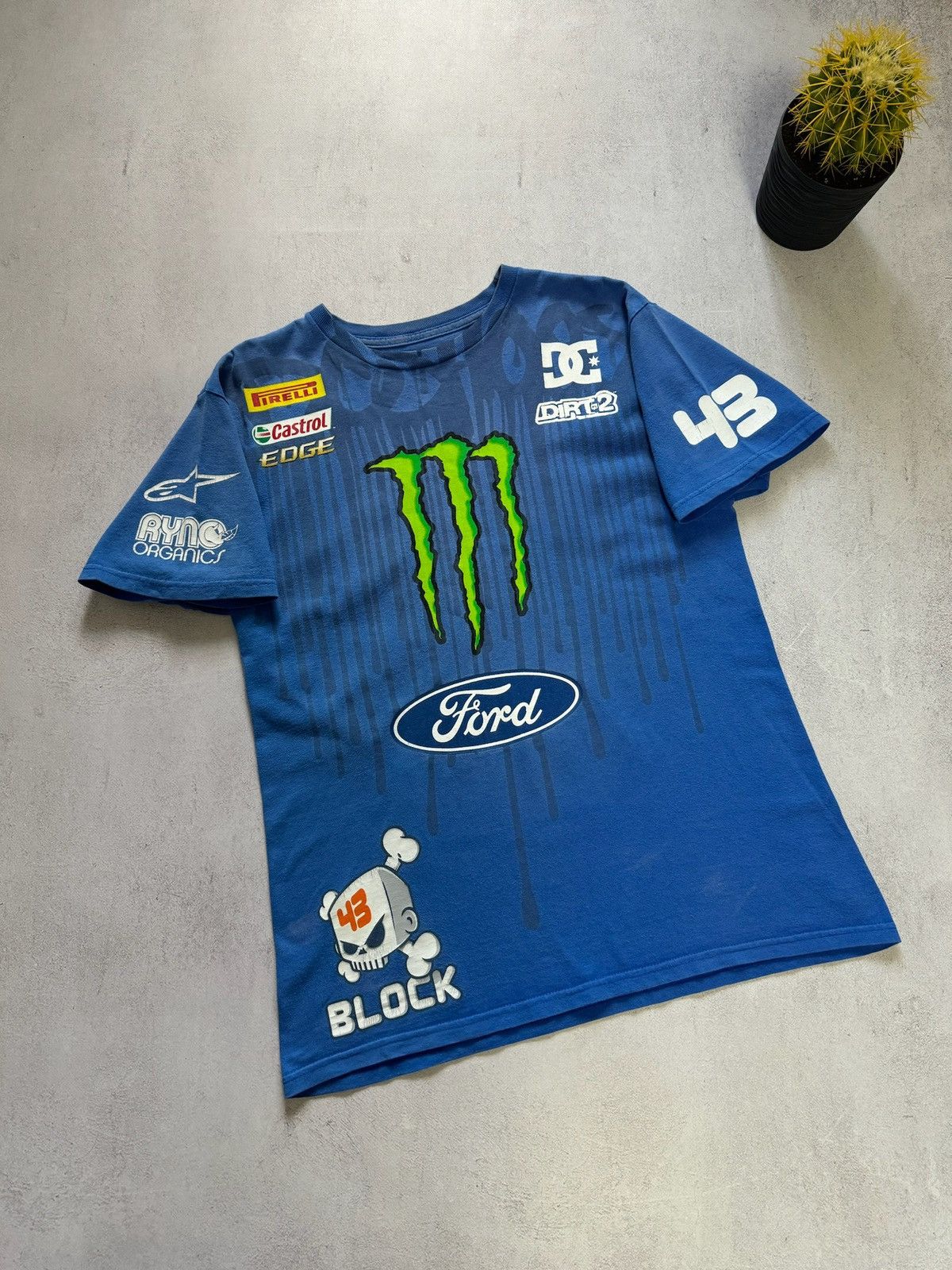 DC × Formula 1 Vintage Monster Energy DC Ford Alpine Stars #43 T Shirt 90s Size US M / EU 48-50 / 2 - 6 Thumbnail