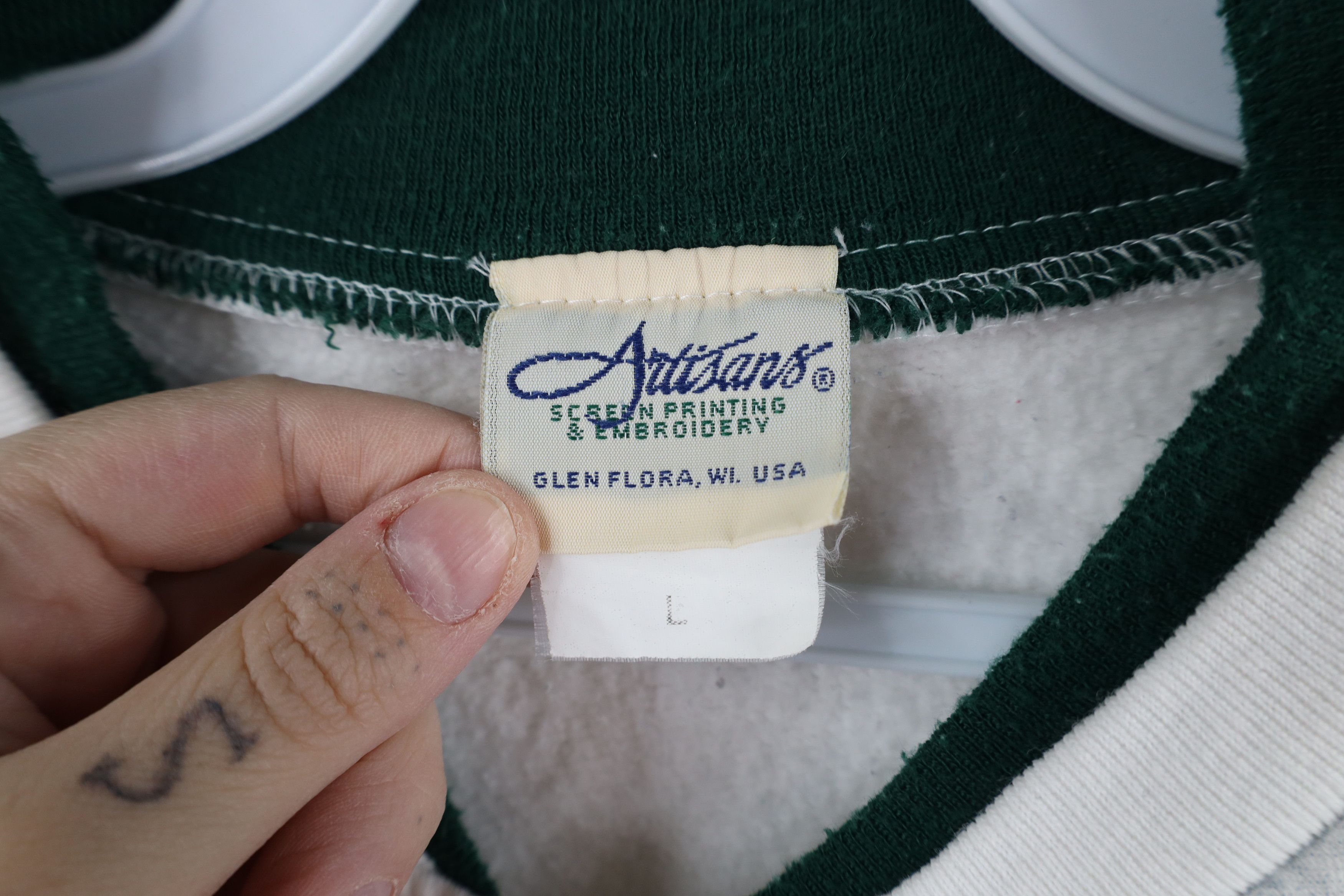 Vintage Vintage 90s Christmas All Over Print Cardigan Sweatshirt Size L / US 10 / IT 46 - 10 Thumbnail
