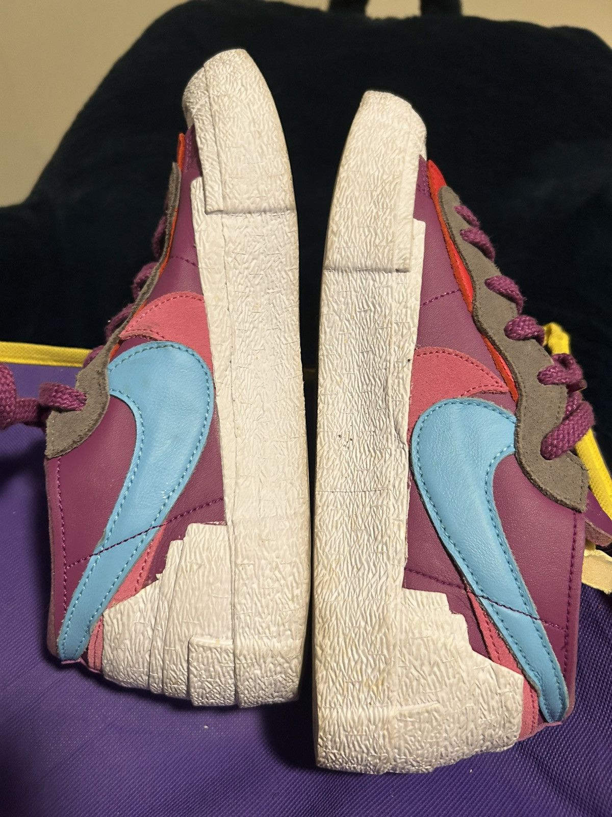 Kaws × Nike × Sacai Nike x Sacai x KAWS Blazer Low in the "Purple Dusk" Size US 8 / EU 41 - 1 Thumbnail