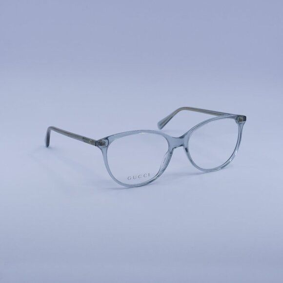 Gucci Gucci GG0550O 018 Eyeglasses Transparent Grey 53mm Frame Size ONE SIZE - 1 Thumbnail