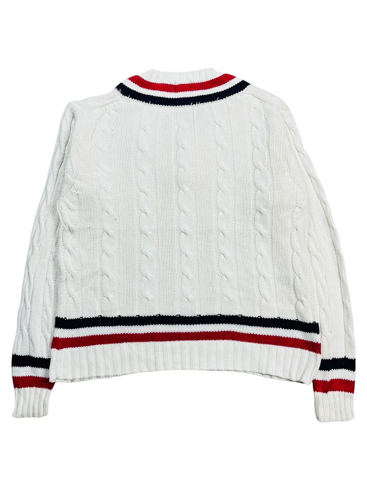 Beams Plus 1990s Beams - Tyler Style Big Vneck Knitted Sweater Size US M / EU 48-50 / 2 - 2 Thumbnail