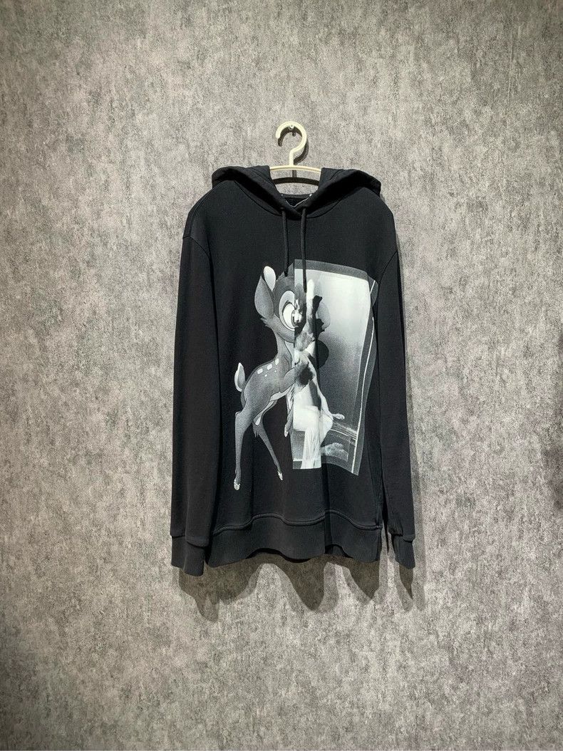 Givenchy Black and White Deer Logo Hoodie 2506-Nextarrow