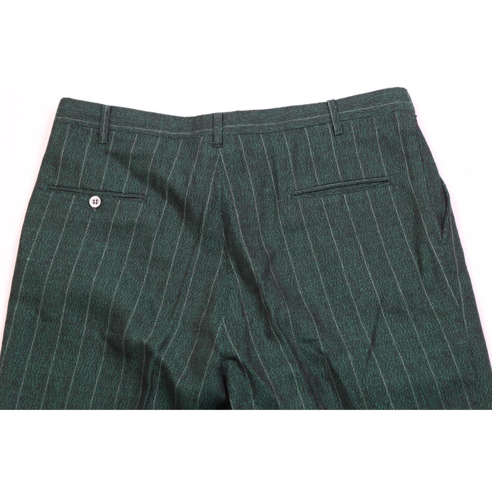 Vintage Vintage 70s 80s 2 Piece Wool Striped Double Breasted Suit Size 44L - 20 Thumbnail