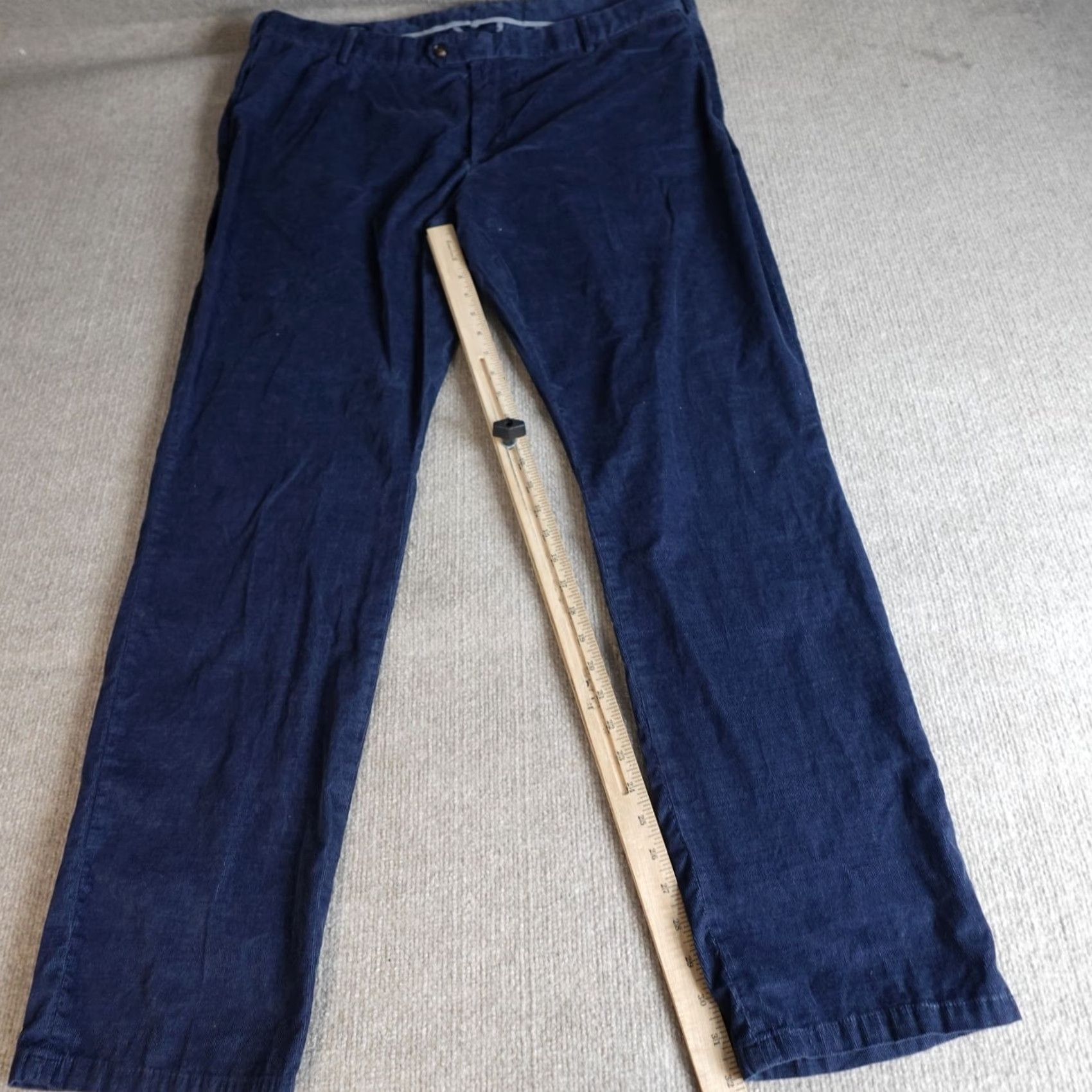 Peter Millar Peter Millar Pants 44 x 32 Blue Corduroy Flat Front Chino Regular Men Tailored Fit MF24XB73 Size US 44 / EU 60 - 6 Thumbnail