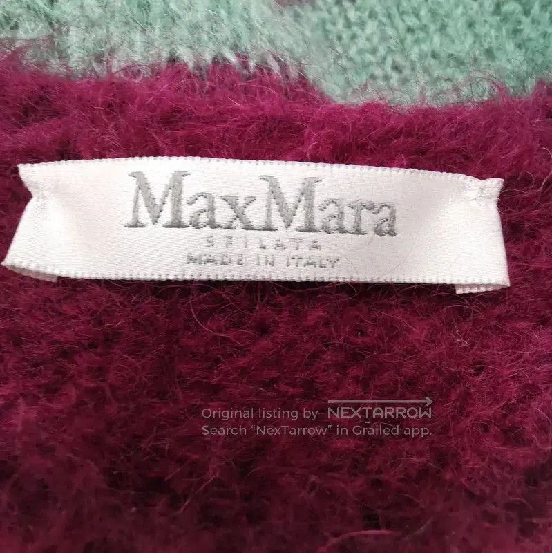 Max Mara MaxMara Striped Mohair Blend Pullover Sweater . Size L / US 10 / IT 46 - 3 Thumbnail