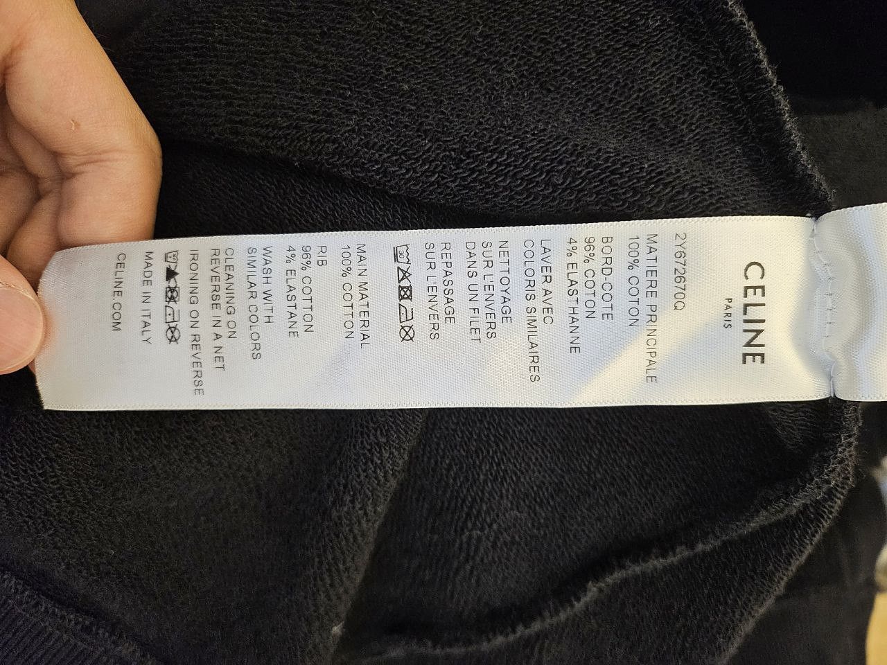 Celine *New* Oversized Logo Cotton Fleece Cardigan Size US XS / EU 42 / 0 - 5 Thumbnail