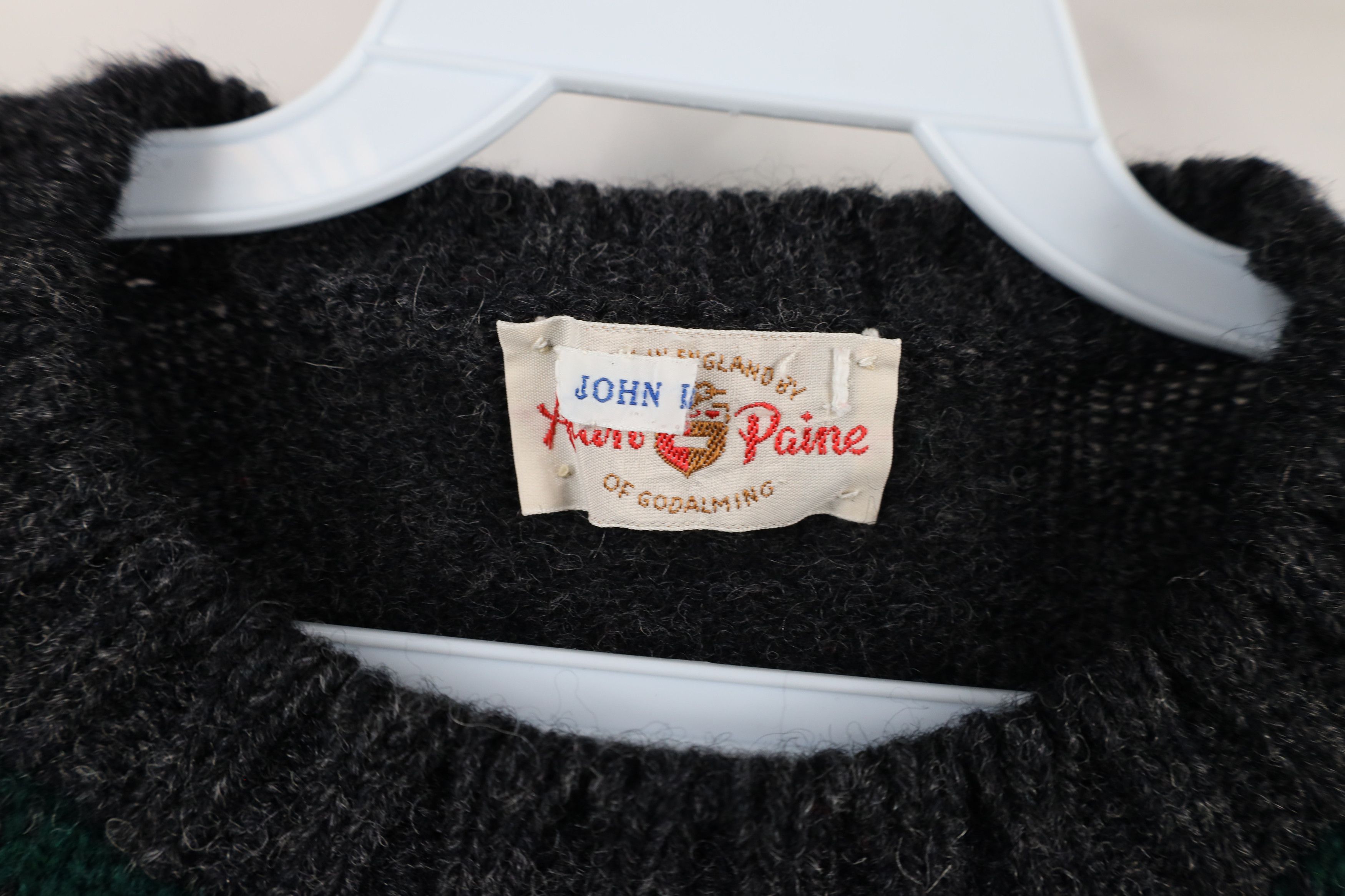 Vintage Vintage 50s Streetwear Argyle Diamond Wool Knit Sweater Size US M / EU 48-50 / 2 - 4 Thumbnail