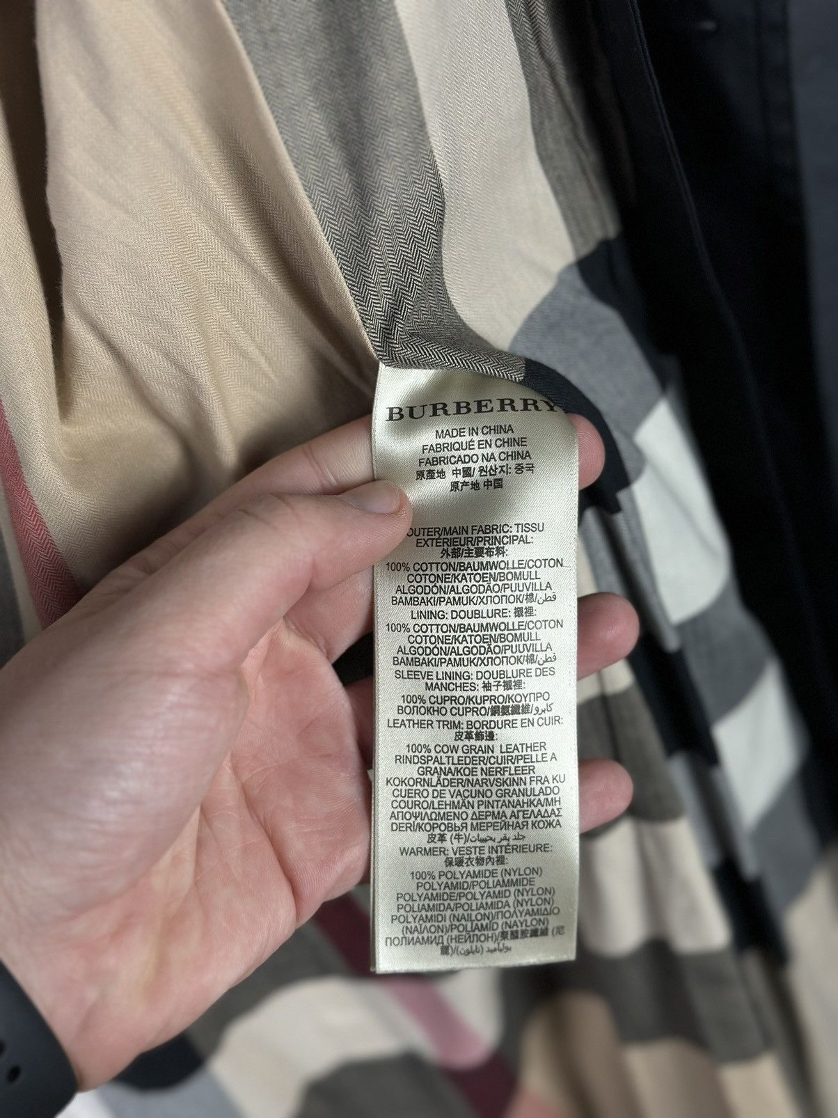Burberry Burberry Brit Nova Check Neck Light Trench Coat Jacket Size M / US 6-8 / IT 42-44 - 17 Thumbnail