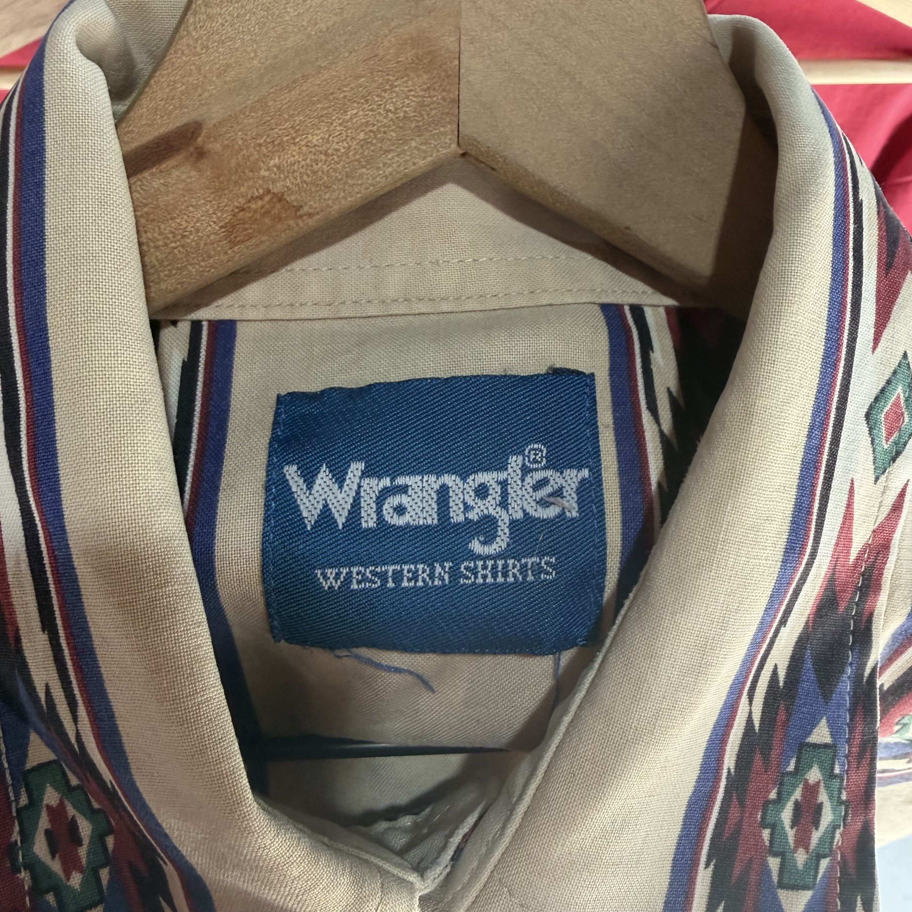 Wrangler Vintage Wrangler Pearl Snap Shirt Mens L Southwest 90s Aztec Size US L / EU 52-54 / 3 - 8 Thumbnail