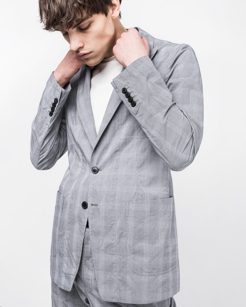 Dries Van Noten Weightless cotton plaid blazer DRIES VAN NOTEN Desa Size 52R - 9 Thumbnail