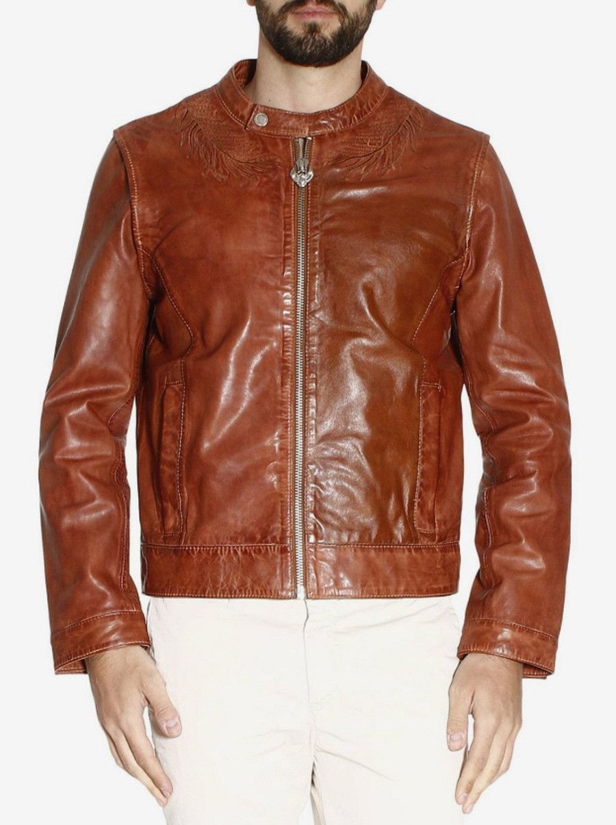 Frankie Morello FRANKIE MORELLO by damir doma brown leather jacket Size US S / EU 44-46 / 1 - 1 Thumbnail