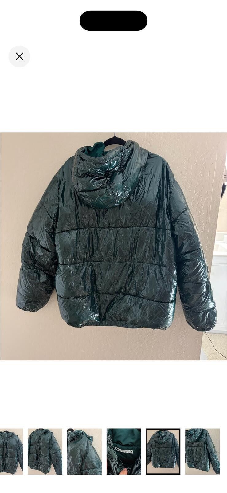Zara Zara Men's Metallic Puffer Jacket Size US XL / EU 56 / 4 - 6 Thumbnail