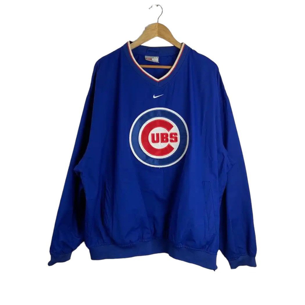 NBA × Nike × Vintage Nike x Chicago Cubs MLB Baseball Baggy RARE Sweater Pullover Size US XL / EU 56 / 4 - 4 Thumbnail