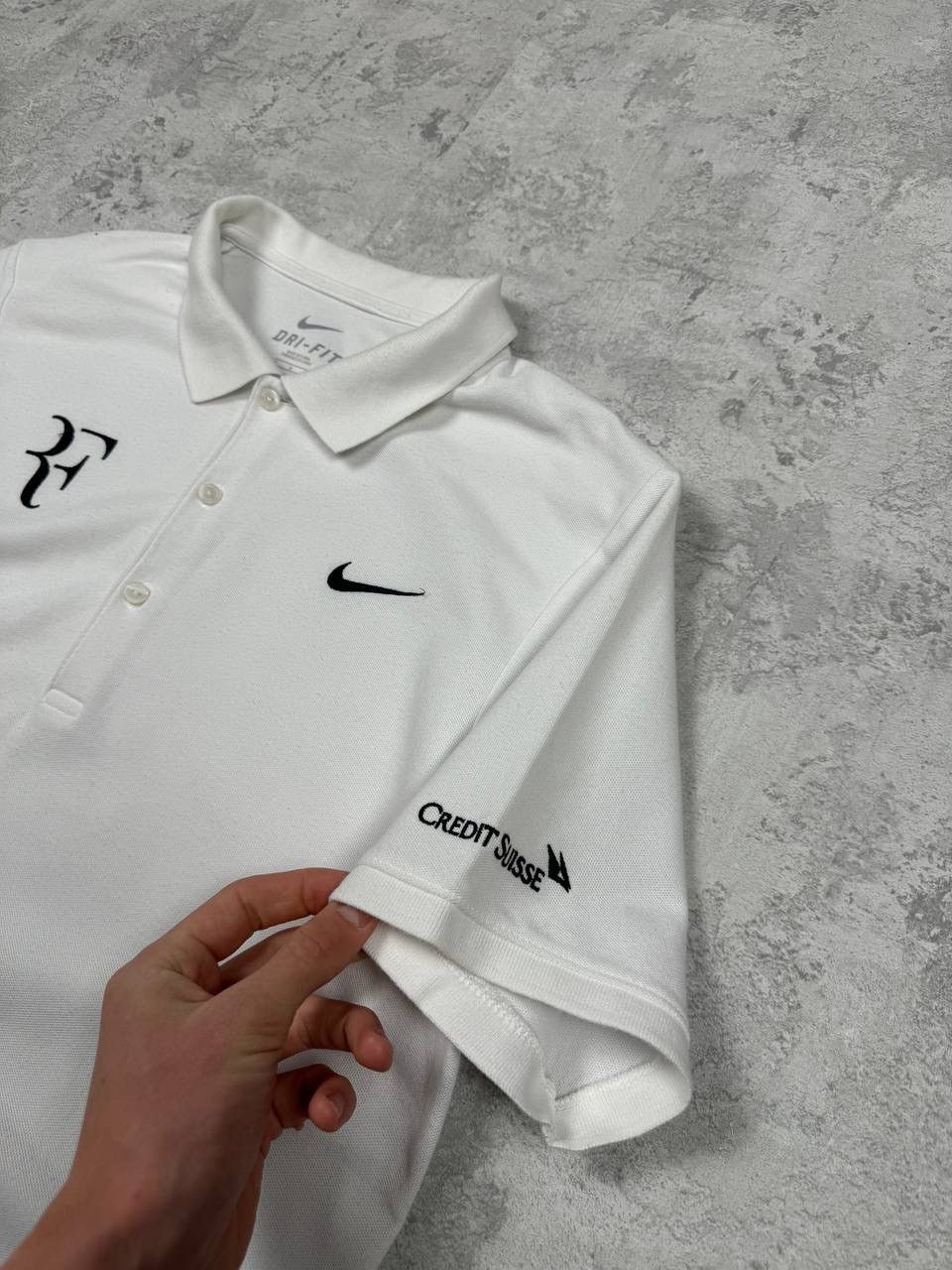 Nike Nike Roger Federer White Polo Embroidered Logo Size M Size US M / EU 48-50 / 2 - 5 Thumbnail