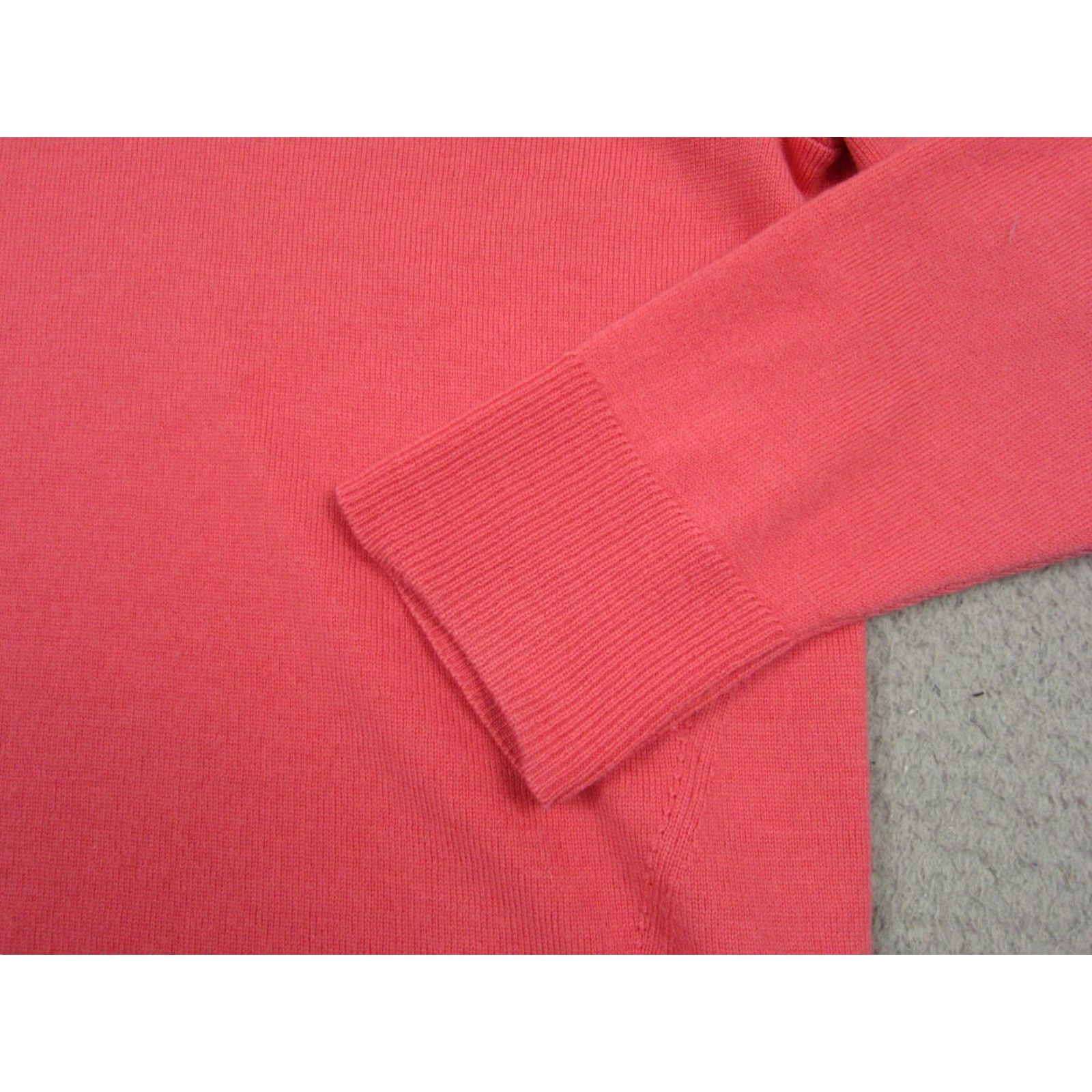 Talbots VINTAGE Talbots Sweater Womens Extra Large Petite XLP Pink Merino Wool Knit Turtleneck Pullover 80s 90s Womens Size XL / US 12-14 / IT 48-50 - 3 Thumbnail