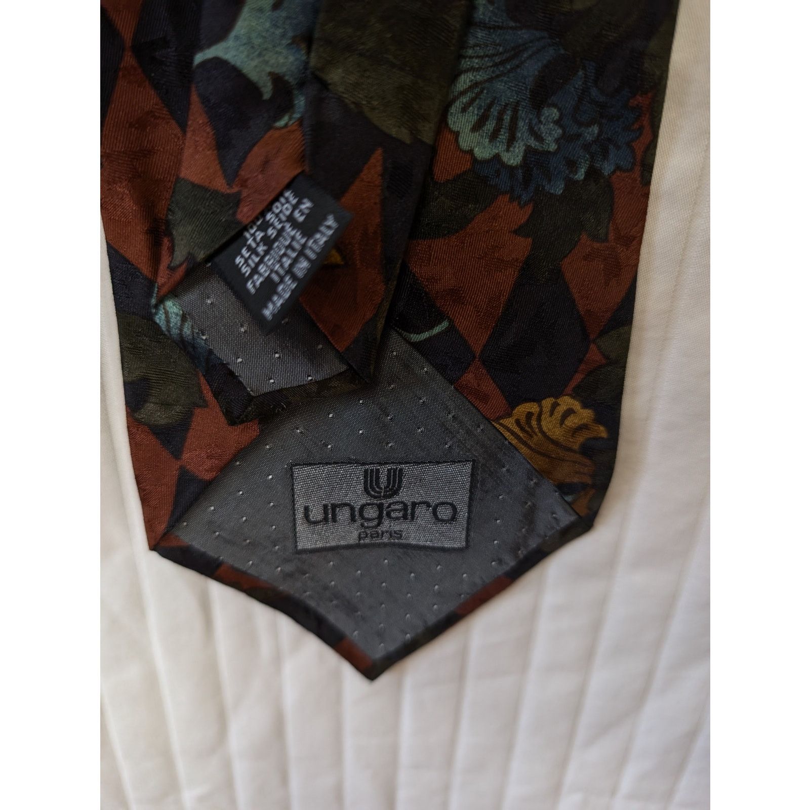 Ungaro Paris Ungaro Paris Vintage Mens Silk Ties (2) Size ONE SIZE - 6 Thumbnail