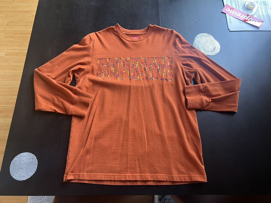 Supreme Long Sleeve City Logo Size Large