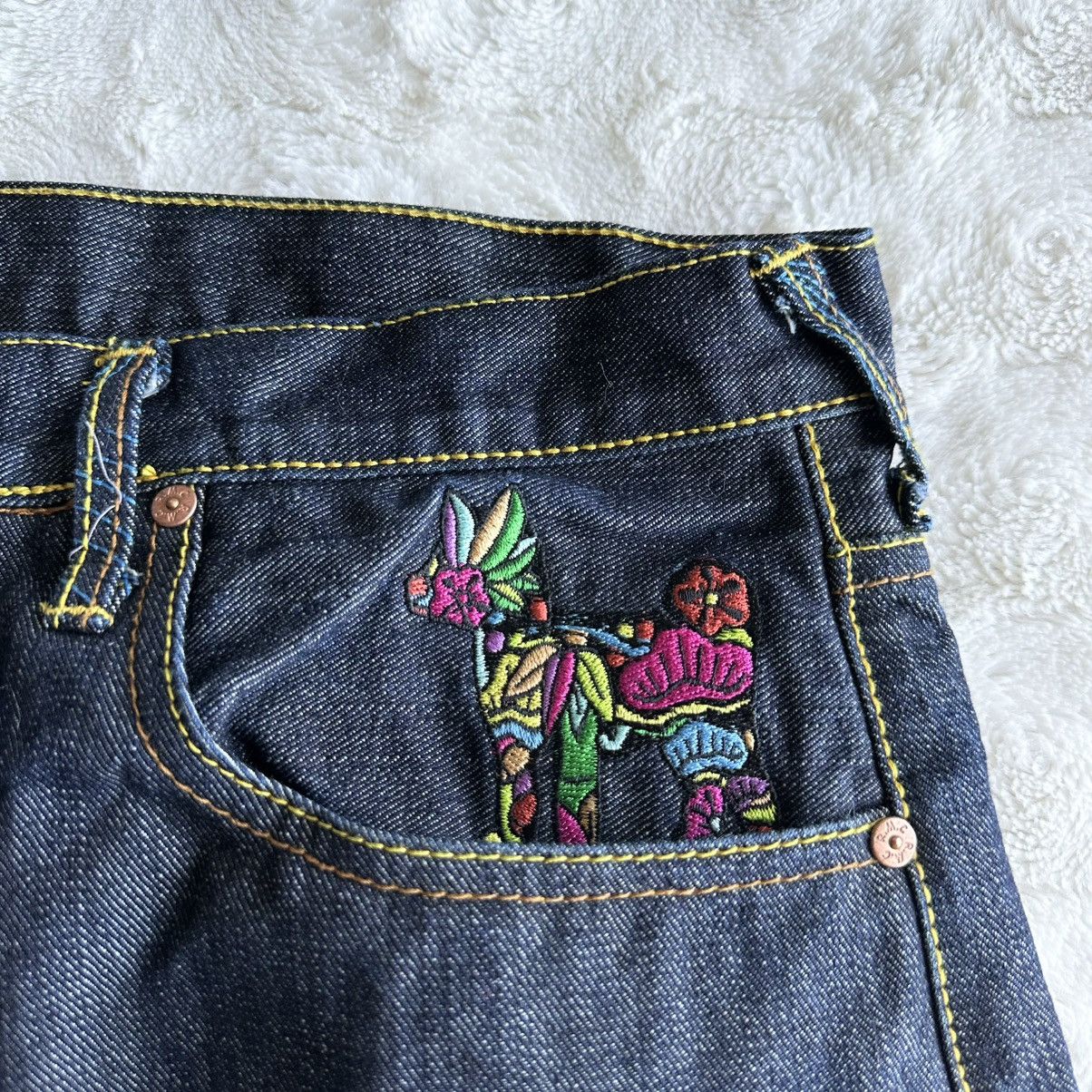 RMC Jeans Vintage Red Monkey Company RMC Jeans Mens 38x28 Tag 40 Dark Size US 38 / EU 54 - 10 Thumbnail