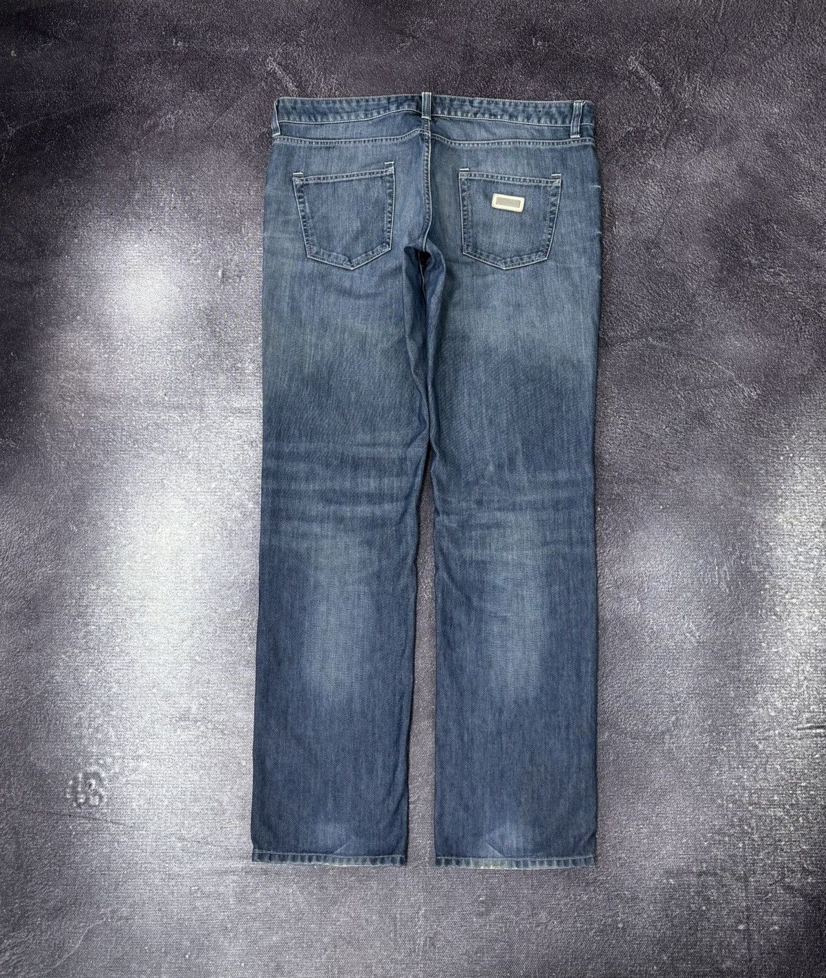 Armani Armani Collezioni Y2K Faded Blue Denim Hype Baggy Jeans Size US 40 / EU 56 - 1 Thumbnail