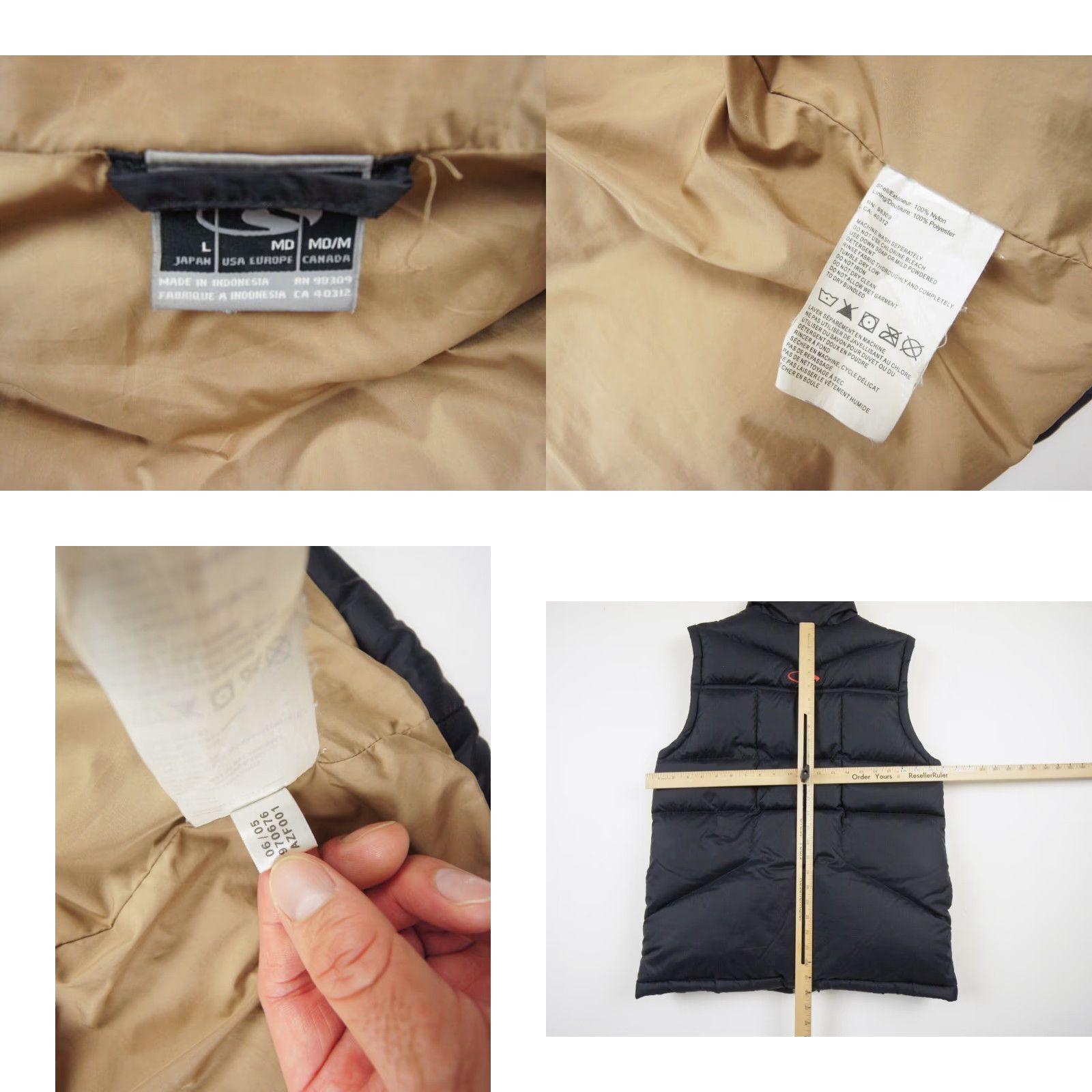 Vintage VINTAGE Bonfire Puffer Jacket Vest Mens Medium Black Full Zip Outdoor Casual Travel Y2K Spring Fall Winter Size US M / EU 48-50 / 2 - 8 Thumbnail
