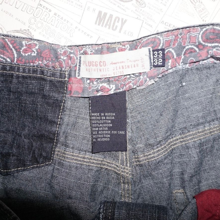 Vintage 33x32 - Vintage Y2K Plugg co denim skate dark 2000s pants Size US 33 - 3 Thumbnail