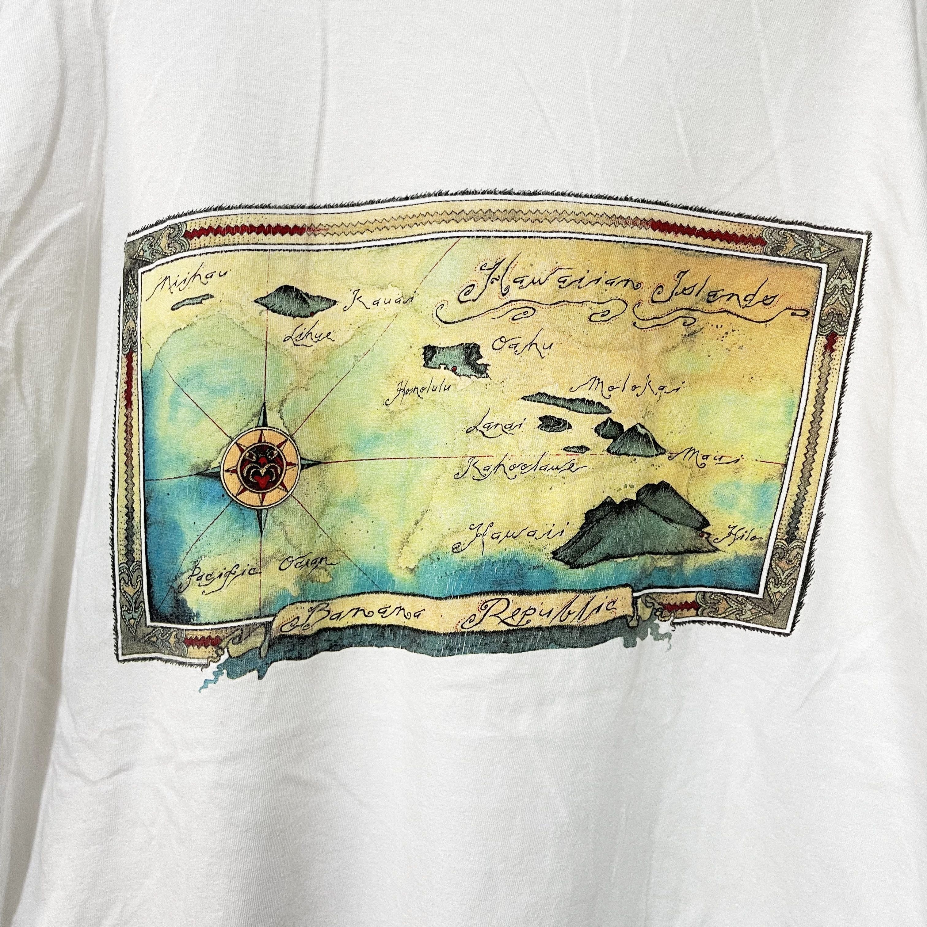 Banana Republic Vintage 90s Banana Republic Hawaiian Islands Pocket Tee Size US XL / EU 56 / 4 - 2 Thumbnail