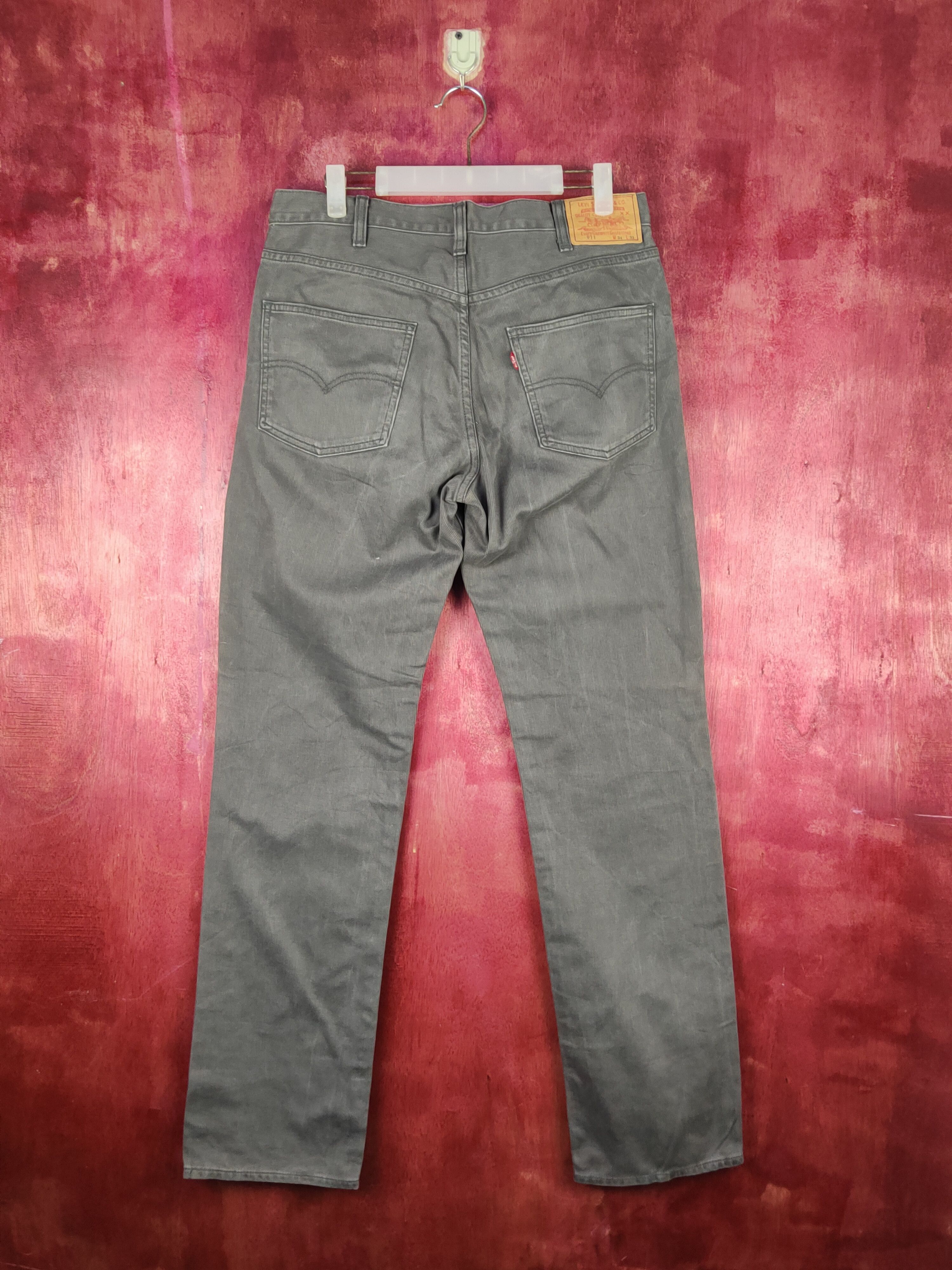 Levi's 911 Levi's Big E Dark Gray corduroy vintage Pants #S1872 Size US 33 - 9 Thumbnail