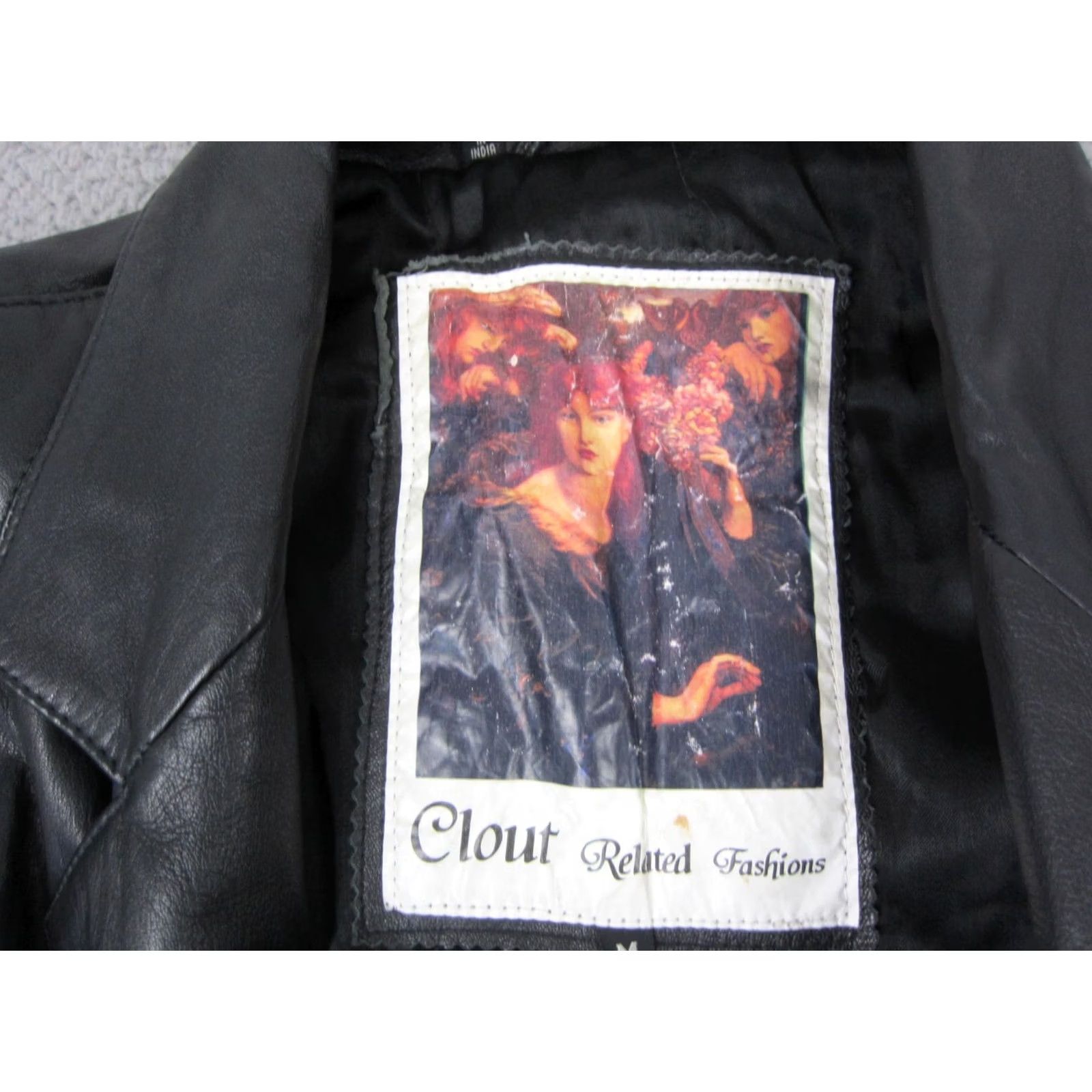 Vintage VINTAGE Clout Leather Trench Coat Womens M Black 90s Long Jacket Punk Coat Shirt? Size M / US 6-8 / IT 42-44 - 5 Thumbnail