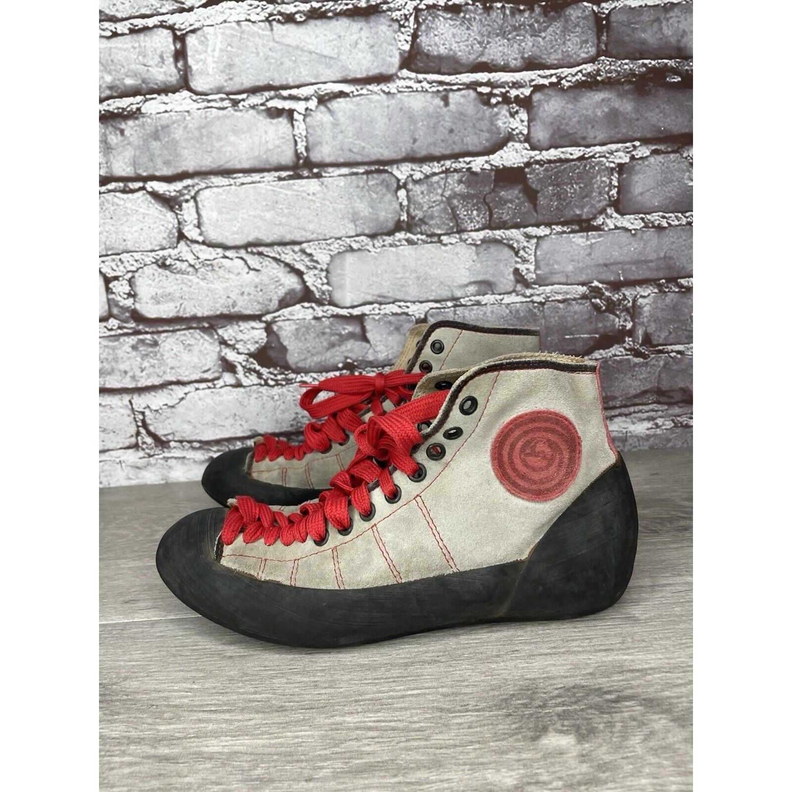Other Boreal VTG Gray Fire High Tops Taupe Red Lace Climbing Shoes Size US 6 / IT 36 - 20 Thumbnail