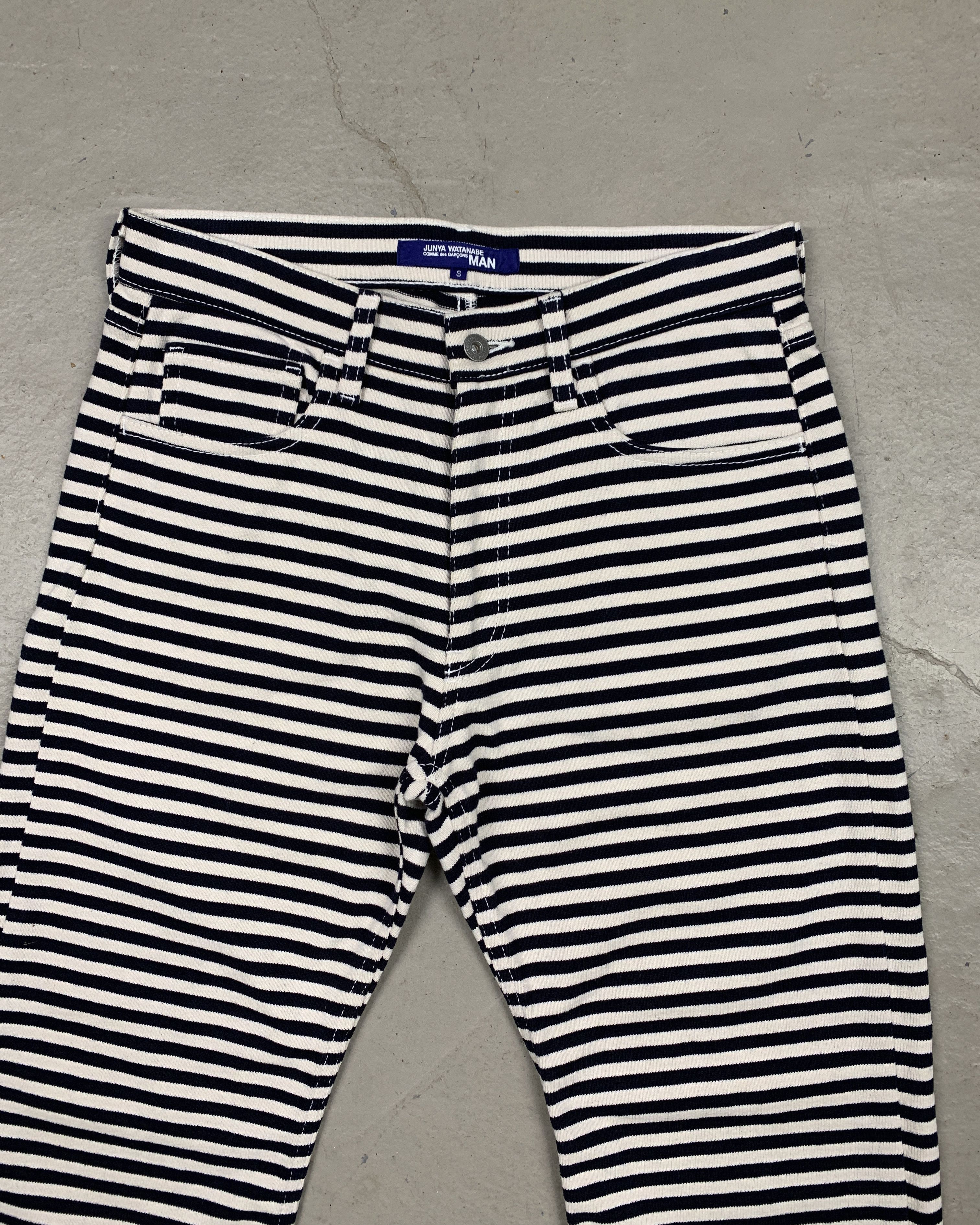 Junya Watanabe 2003 Heavy Knit Striped / Prisoner Pants Size US 32 / EU 48 - 3 Thumbnail
