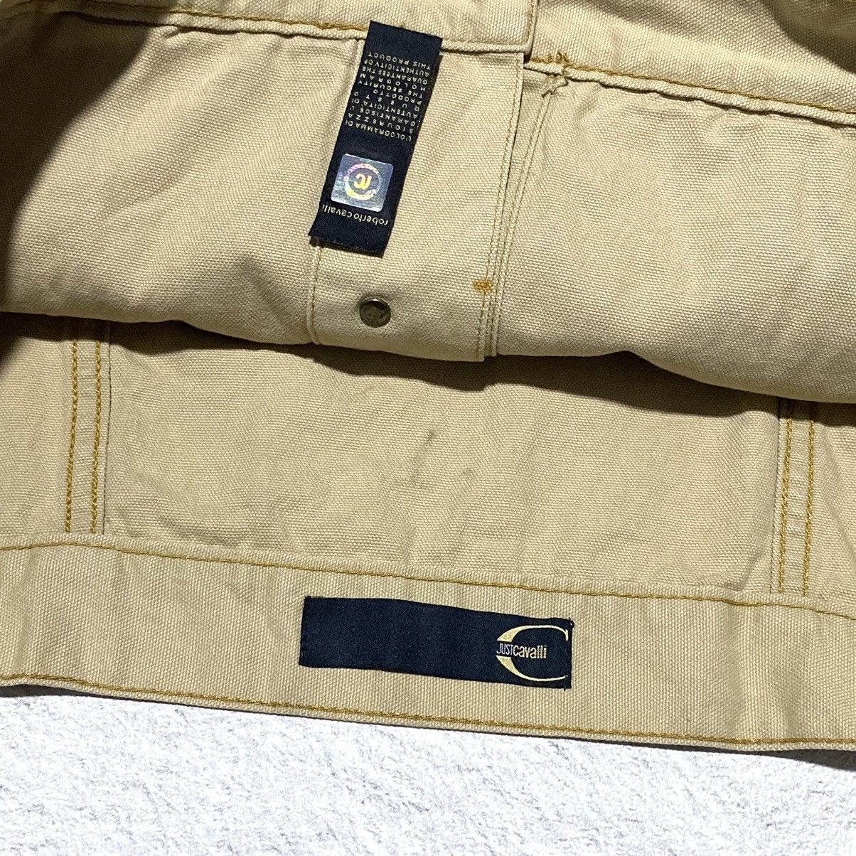 Just Cavalli 💥RARE💥 Vintage 2000s Just Cavalli Denim jacket Size US L / EU 52-54 / 3 - 9 Thumbnail