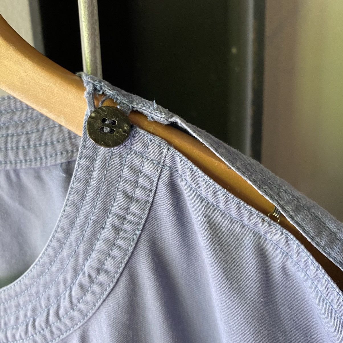 Issey Miyake ISSEY SPORT Sky Blue Pocket Hem Blouse Size XL / US 12-14 / IT 48-50 - 7 Thumbnail