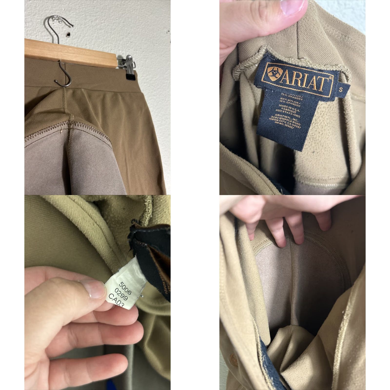 Ariat VINTAGE Ariat Women's Small Khaki Equestrian Riding Pull On Trousers Pants 26x26" Size 28" / US 6 / IT 42 - 9 Thumbnail