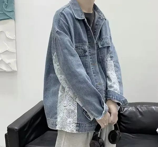 Japanese Brand 💥New Limited Release Side Bandana Denim Jacket Size US L / EU 52-54 / 3 - 1 Thumbnail
