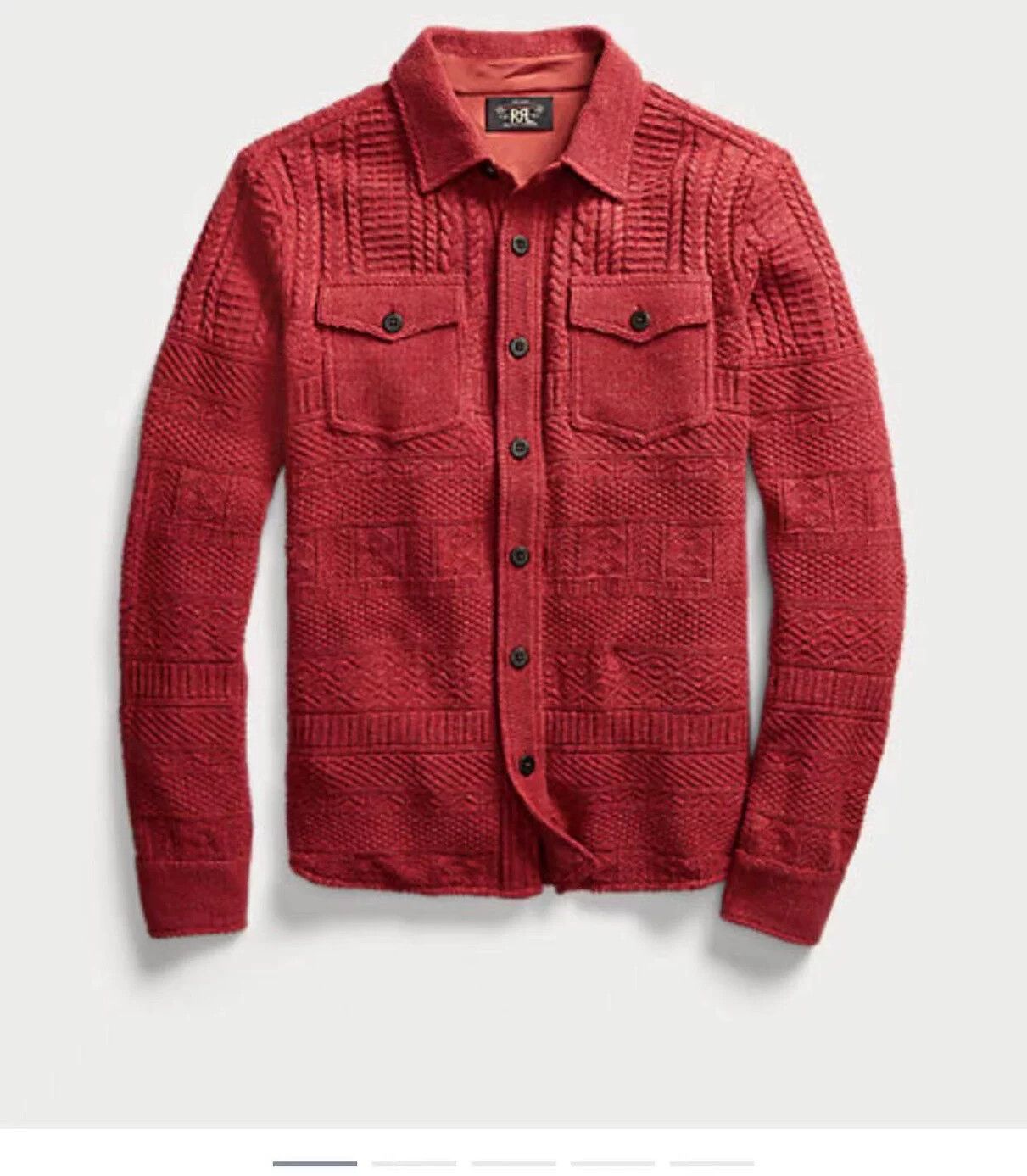 RRL Ralph Lauren RRL 2022 Cotton Linen Thick Shirt Size US M / EU 48-50 / 2 - 1 Thumbnail