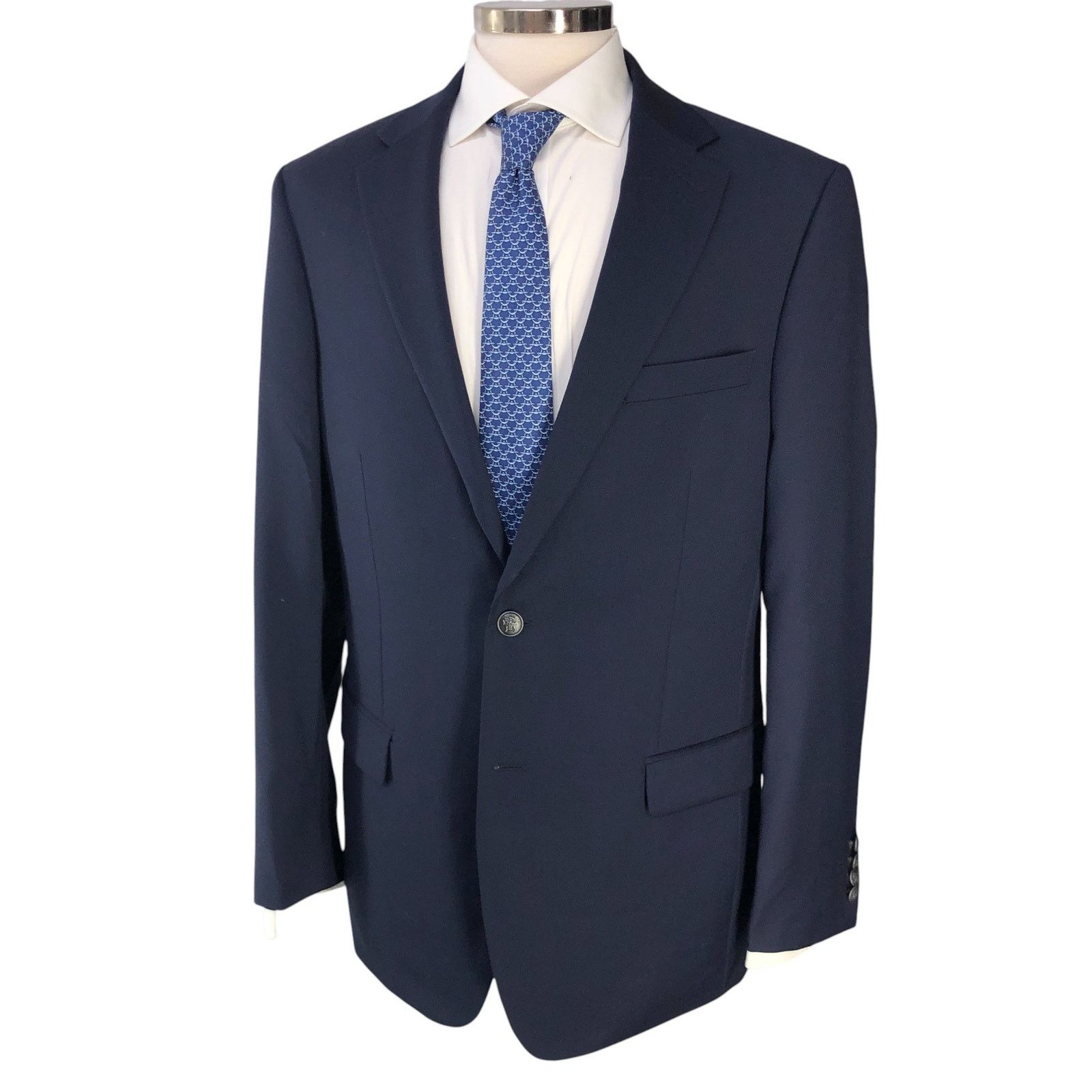 Hart Schaffner Marx Hart Schaffner Marx HSM Size 42L Blazer Navy Metal Buttons Size 42L - 1 Thumbnail
