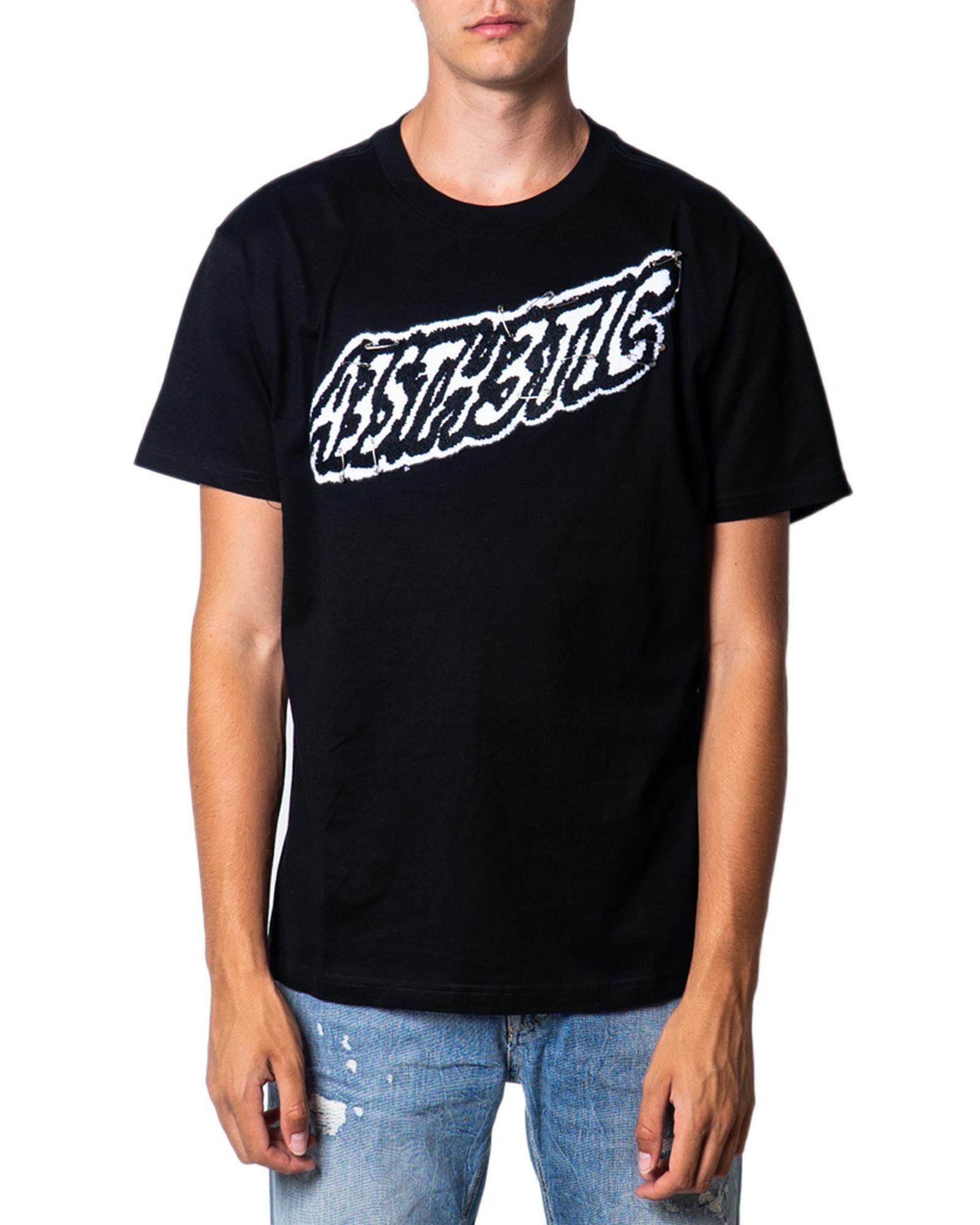 image of Diesel Print T-Shirt in Black, Men's (Size Small)