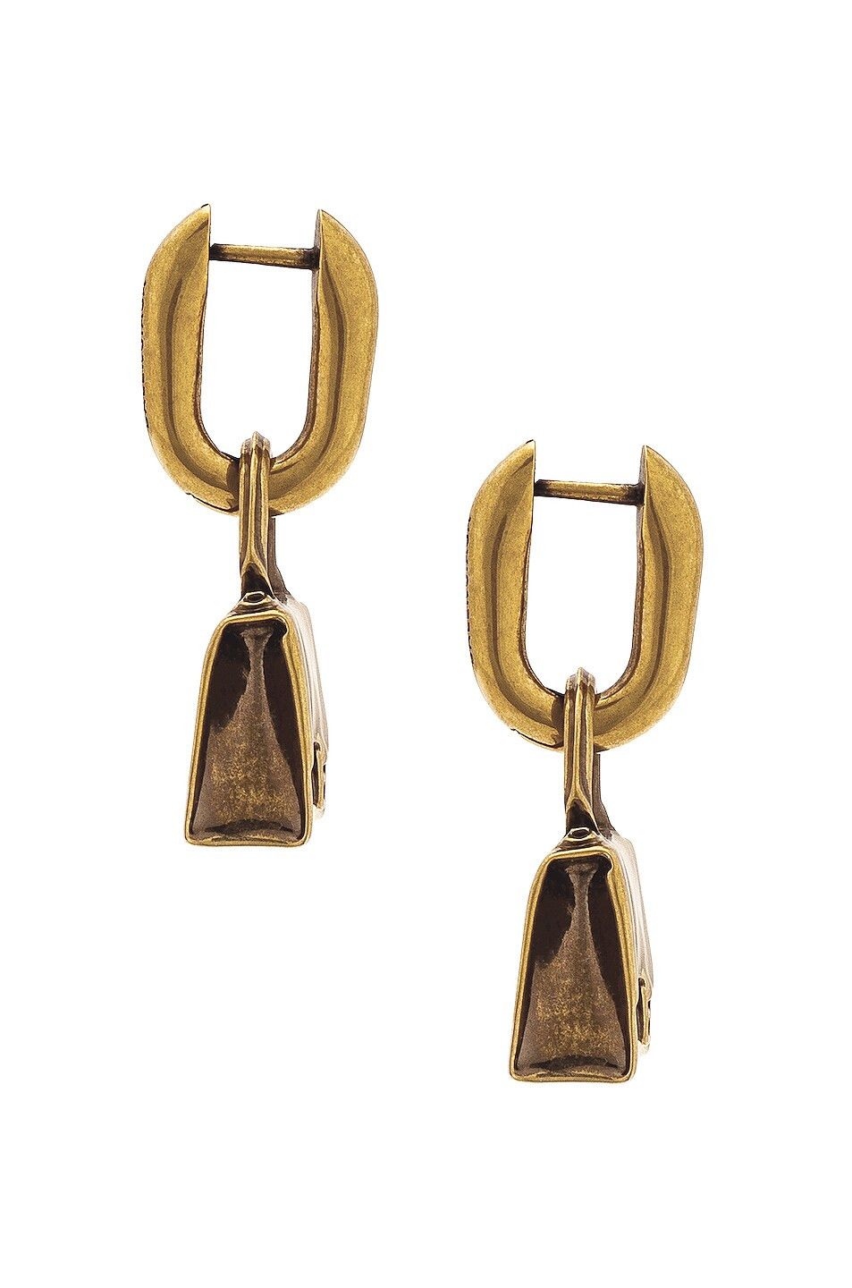 Balenciaga o1bcso1str1024 Size: OS / Bag Earrings in Gold Size ONE SIZE - 3 Thumbnail