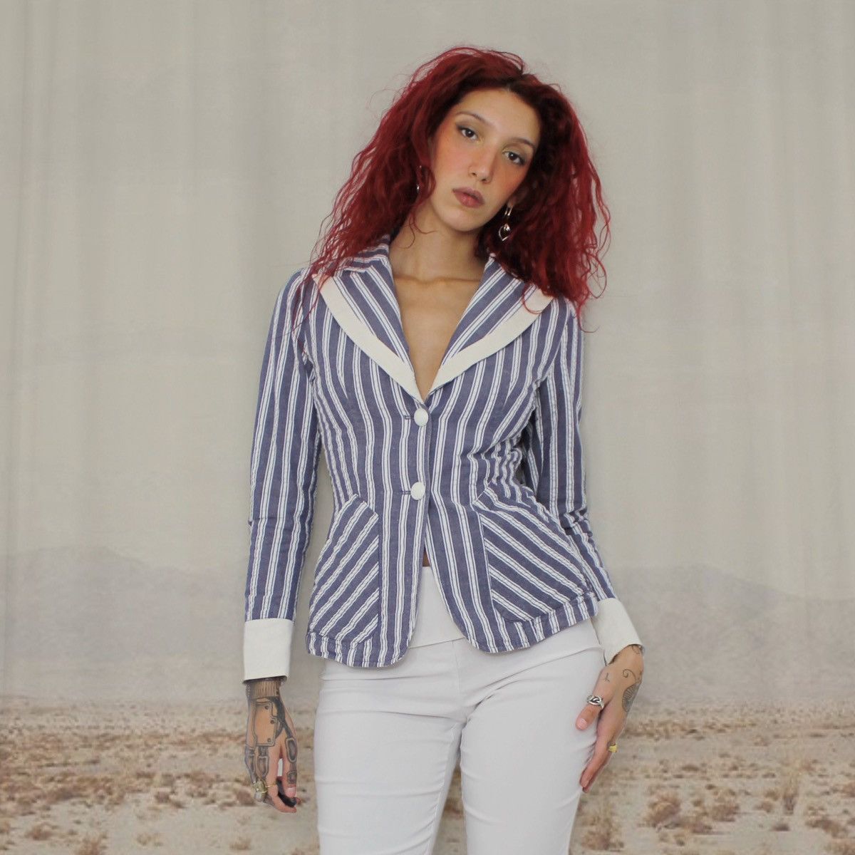 Other 🪽STRIPED BLAZER🪽 Size S / US 4 / IT 40 - 1 Thumbnail