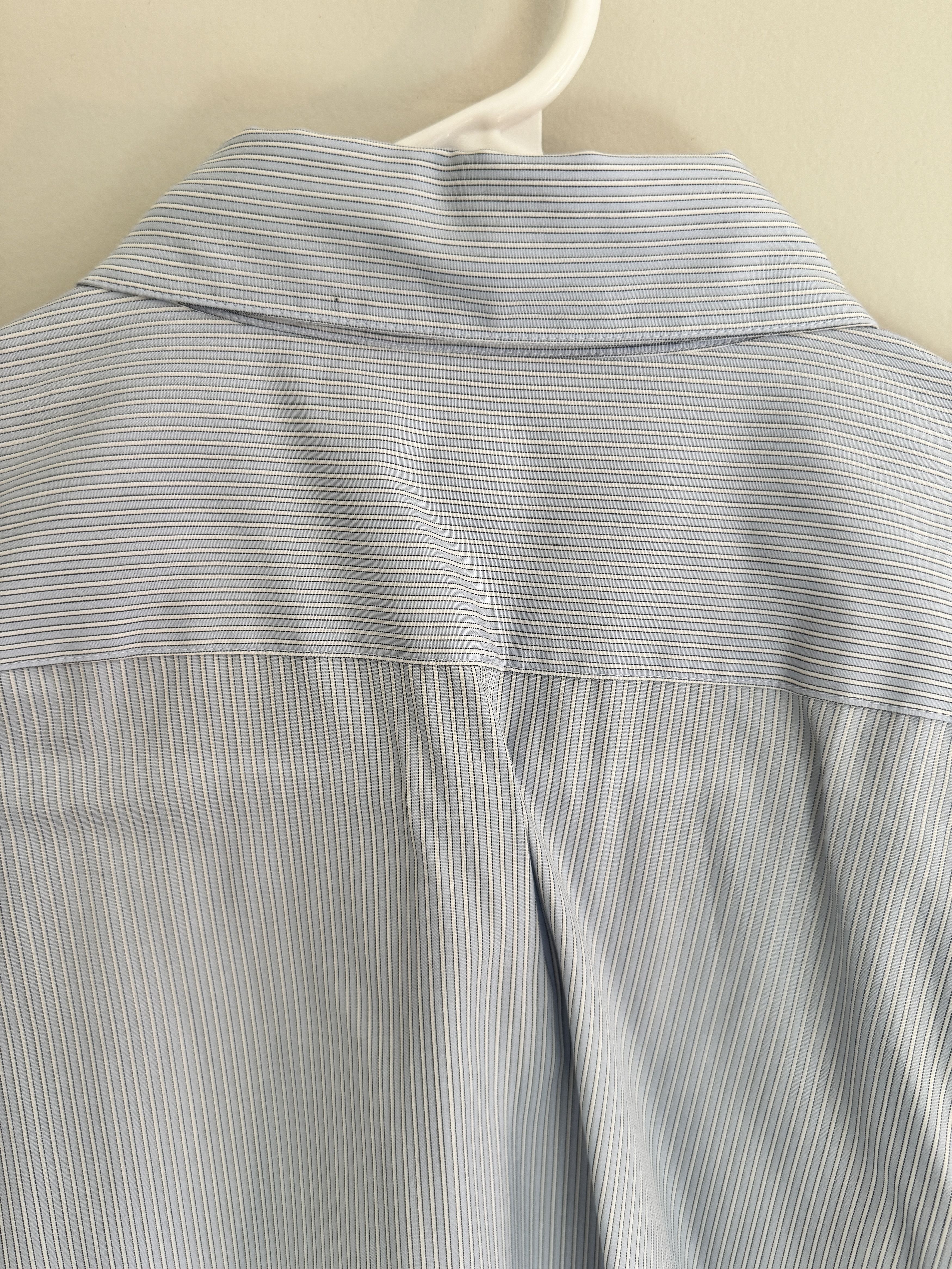Margaret Howell Basic Shirt Fine Stripe Blue/Grey Size US S / EU 44-46 / 1 - 6 Thumbnail
