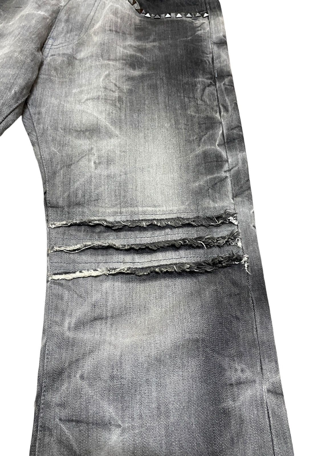 semanticdesign Very Rare Vintage Semantic Design Flared Hagi Jeans 1990s Size US 30 / EU 46 - 12 Thumbnail