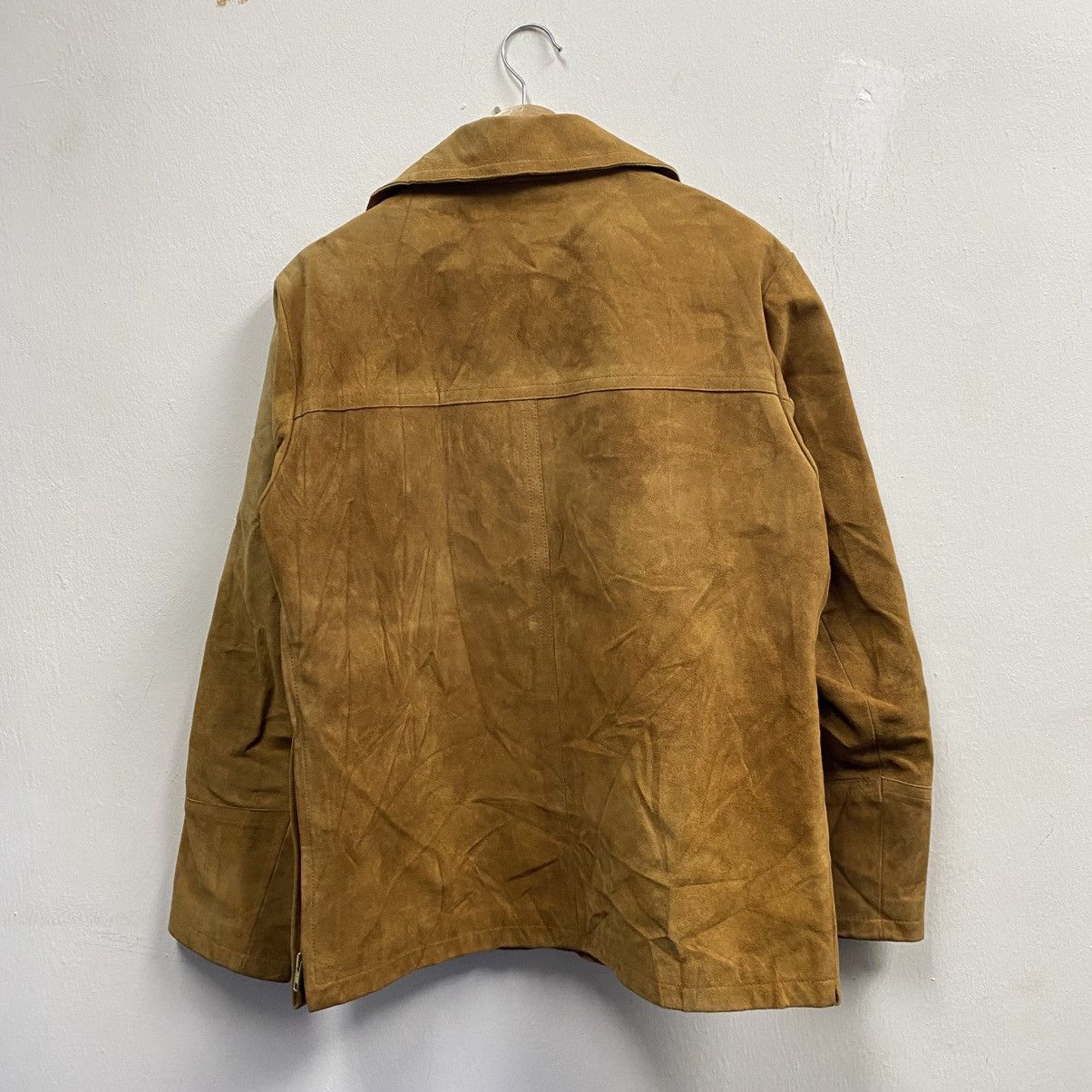 Japanese Brand Vintage Acoustic Japan Pull Over Single Layer Suede Leather Size US L / EU 52-54 / 3 - 2 Thumbnail