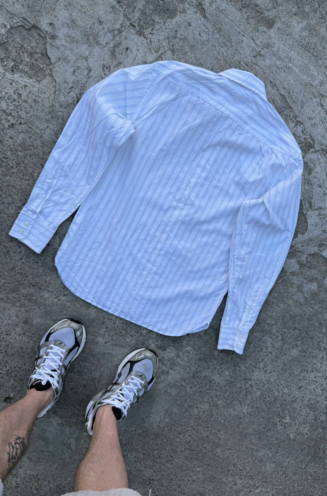 Burberry Vintage Y2K Burberry Old Many Line Casual Shirt Button Up Size US S / EU 44-46 / 1 - 8 Thumbnail
