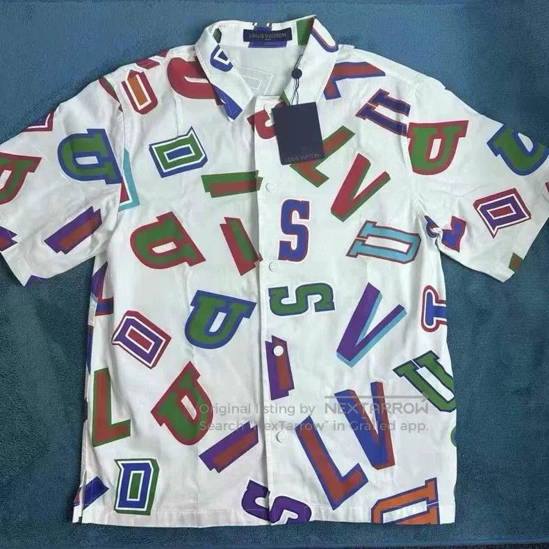 Louis Vuitton Louis Vuitton NBA monogrammed short sleeve denim shirt Size US M / EU 48-50 / 2 - 1 Thumbnail