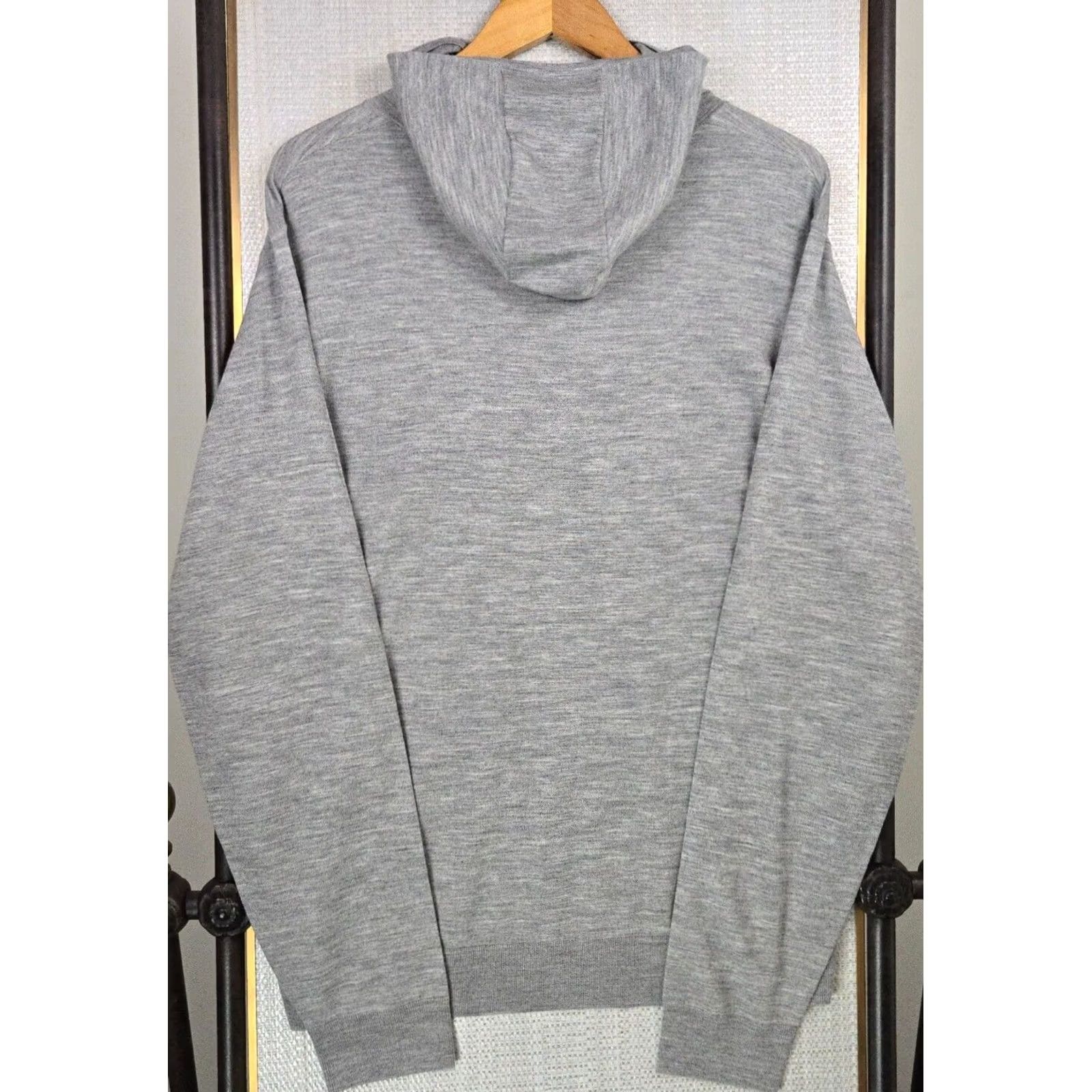 Peter Millar Peter Millar Excursionist Merino Wool Hooded Sweater XL Mens Gray Size US XL / EU 56 / 4 - 6 Thumbnail